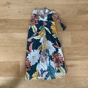 Love Wave - Wrap Tie Midi Skirt Cover Up in Floral Print